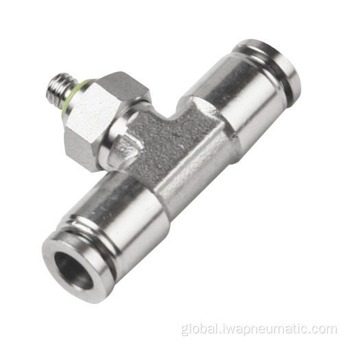 Aisi 316L Air Fitting Stainless steel branch tee push in fitting Supplier